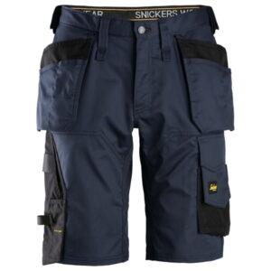 6151 Spodnie Krótkie Stretch AllroundWork z workami kieszeniowymi, luźne kolor: NAVY Snickers Workwear 