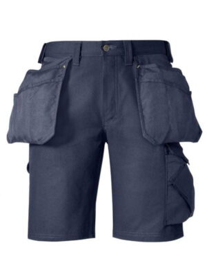3014 Spodnie Krótkie  SnickersCanvas+ w kolorze niebieskim Majówka, Snickers Workwear 