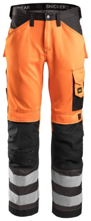 3333 Spodnie odblaskowe Snickers w kolorze pomarańczowym Snickers Workwear 