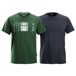 2522 T-shirt - zestaw 2 szt. kolor zielony i granatowy 2522, Majówka 