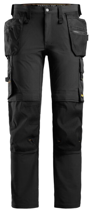 6271 Spodnie Full Stretch z workami kieszeniowymi k. czarny Snickers Workwear 