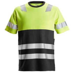 2534 T-shirt Odblaskowy AllroundWork, EN 20471/1 kolor żółty Snickers Workwear 